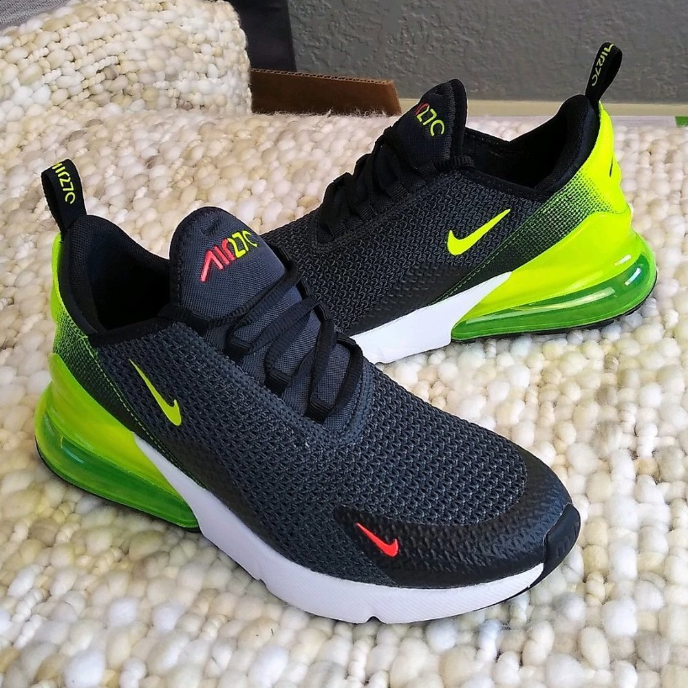 Nike Air Max 270 Black Volt Sz 7.5 Like New!